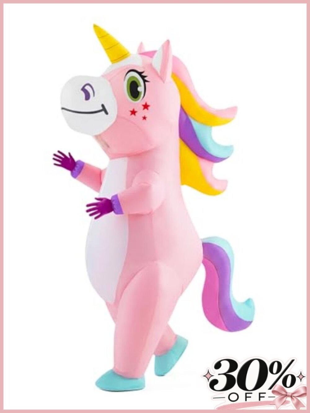 Inflatable Unicorn Costume Full Body Adult Halloween Cosplay Party